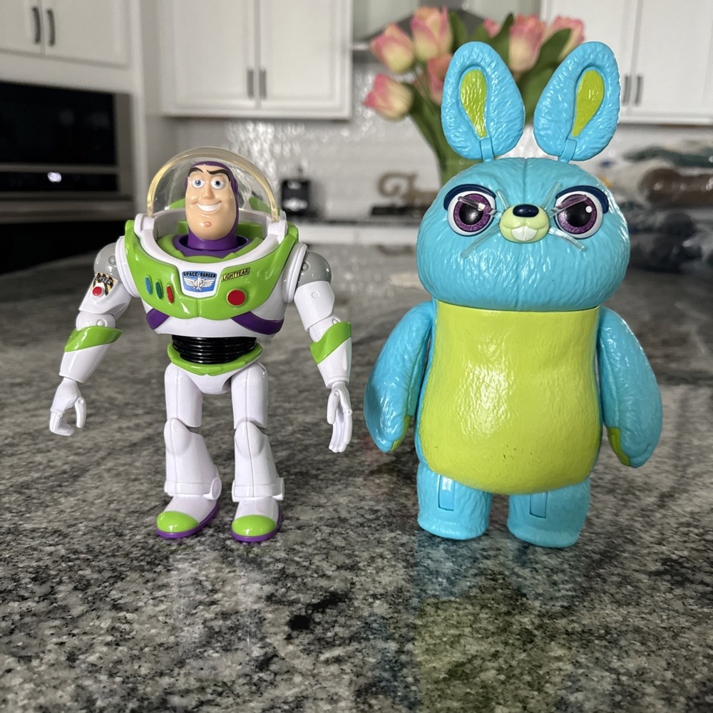 Disney PIXAR TOY STORY‎ 4 - Buzz Lightyear - 7" And Bunny 2 For 1